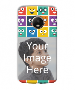 Emoji Expressions Design Custom Back Case for Motorola Moto E4 Plus