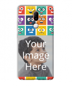 Emoji Expressions Design Custom Back Case for Nokia 7 Plus