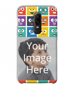 Emoji Expressions Design Custom Back Case for OnePlus 6