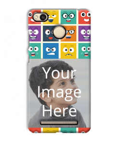 Emoji Expressions Design Custom Back Case for Xiaomi Redmi 3S Prime