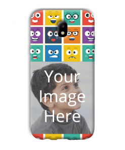 Emoji Expressions Design Custom Back Case for Samsung Galaxy J5 (2017)