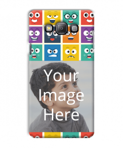 Emoji Expressions Design Custom Back Case for Samsung Galaxy A7