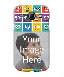 Emoji Expressions Design Custom Back Case for Samsung Galaxy Core Plus