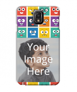 Emoji Expressions Design Custom Back Case for Samsung Galaxy Note 3 Neo