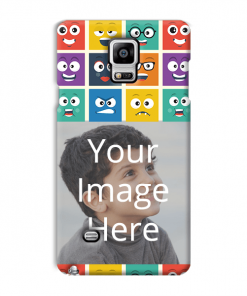 Emoji Expressions Design Custom Back Case for Samsung Galaxy Note 4