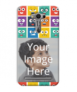 Emoji Expressions Design Custom Back Case for ASUS Zenfone 2 601KL
