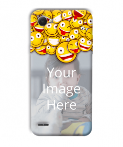 Emoji Design Custom Back Case for LG Q6 Plus