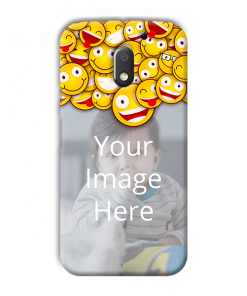 Emoji Design Custom Back Case for Motorola Moto E3 Power