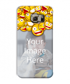 Emoji Design Custom Back Case for Samsung Galaxy S6 Edge