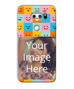Flat Emoji Design Custom Back Case for LG V30 Plus