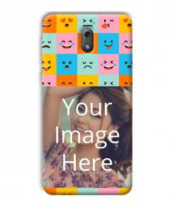 Flat Emoji Design Custom Back Case for Nokia 2