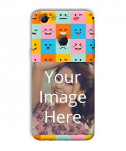 Flat Emoji Design Custom Back Case for Oppo F5