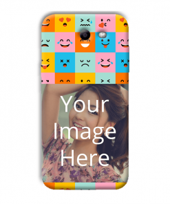 Flat Emoji Design Custom Back Case for Samsung Galaxy J3 Prime