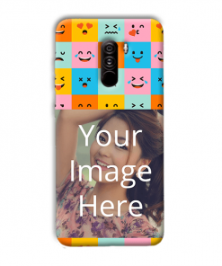 Flat Emoji Design Custom Back Case for Xiaomi Poco F1