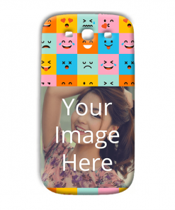 Flat Emoji Design Custom Back Case for Samsung Galaxy S3 Neo