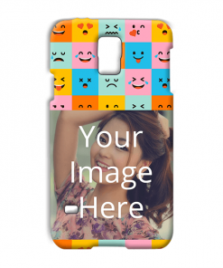 Flat Emoji Design Custom Back Case for Samsung Galaxy S5 Mini