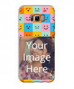 Flat Emoji Design Custom Back Case for Samsung Galaxy S8 Plus