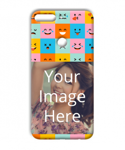 Flat Emoji Design Custom Back Case for Huawei Honor 7C
