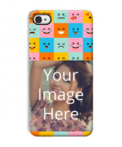 Flat Emoji Design Custom Back Case for Apple iPhone 5C