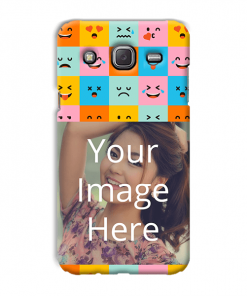 Flat Emoji Design Custom Back Case for Samsung Galaxy Mega 5.8