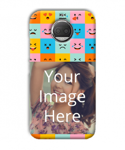 Flat Emoji Design Custom Back Case for Motorola Moto G6