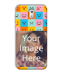 Flat Emoji Design Custom Back Case for Nokia 3