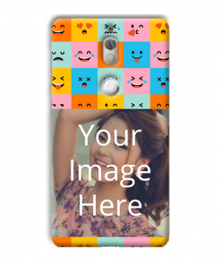 Flat Emoji Design Custom Back Case for Nokia 7