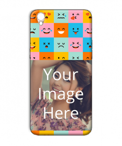 Flat Emoji Design Custom Back Case for Oppo R9
