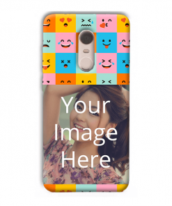 Flat Emoji Design Custom Back Case for Xiaomi Redmi Note 5