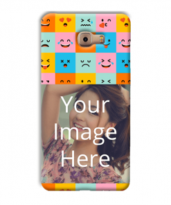Flat Emoji Design Custom Back Case for Samsung Galaxy C7 Pro