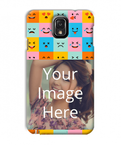 Flat Emoji Design Custom Back Case for Samsung Galaxy Note 3 Neo