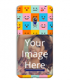 Flat Emoji Design Custom Back Case for ASUS Zenfone 5
