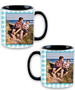 Custom Dual Tone Black Mug - Happy Father's Day Design
