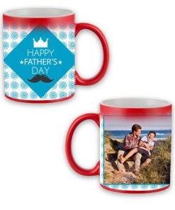 Custom Red Magic Mug - Happy Father's Day Design