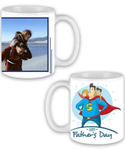 Custom White Mug - Happy Father's Day Design