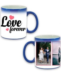 Custom Blue Magic Mug - Love Forever Design