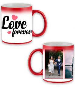 Custom Red Magic Mug - Love Forever Design