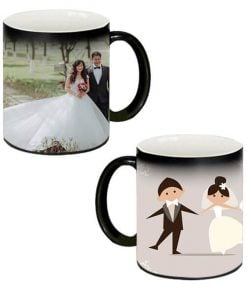 Custom Magic Mug - Black - Married Couple Design