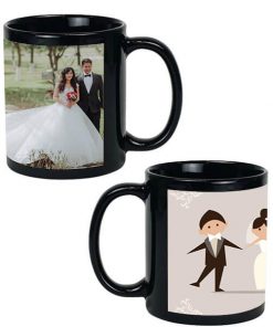 Custom Black Mug - Married Couple Design