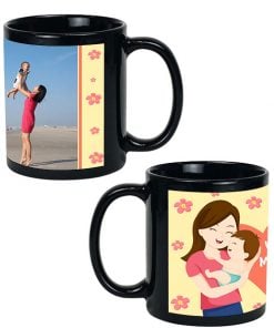Custom Black Mug - Mother's Day Design