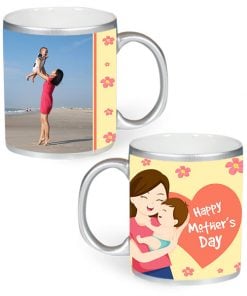 Custom Silver Mug - Mother's Day Design