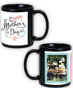 Custom Black Mug - Mother's Day Design