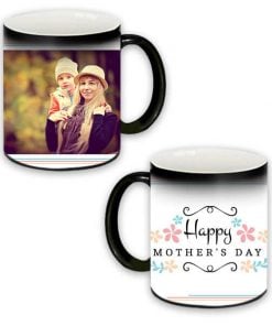 Custom Magic Mug - Black - Happy Mother's Day Design