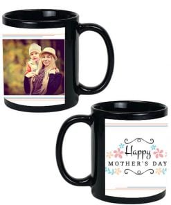 Custom Black Mug - Happy Mother's Day Design