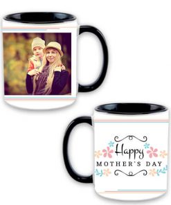 Custom Dual Tone Black Mug - Happy Mother's Day Design