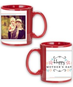 Custom Red Mug - Happy Mother's Day Design