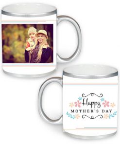 Custom Silver Mug - Happy Mother's Day Design