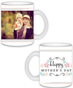 Custom Transparent Frosted Mug - Happy Mother's Day Design