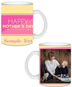 Custom Transparent Frosted Mug - Mother's Day Design