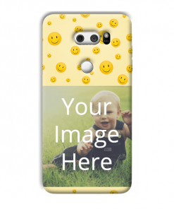Smiley Design Custom Back Case for LG V30 Plus